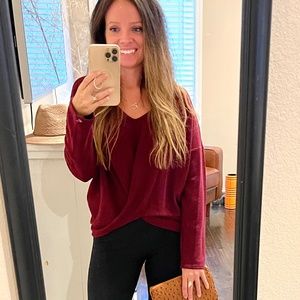 **Christmas SALE!!** Lightweight twistfront womens sweater